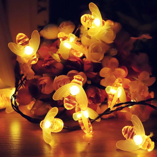 Luces Led Solar Guirnalda Abejas