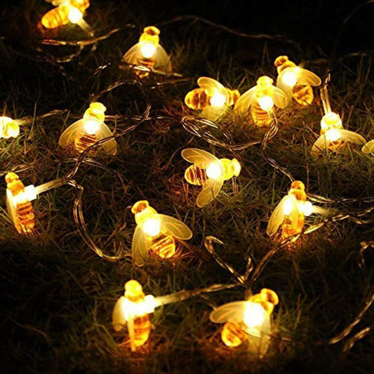 Luces Led Solar Guirnalda Abejas