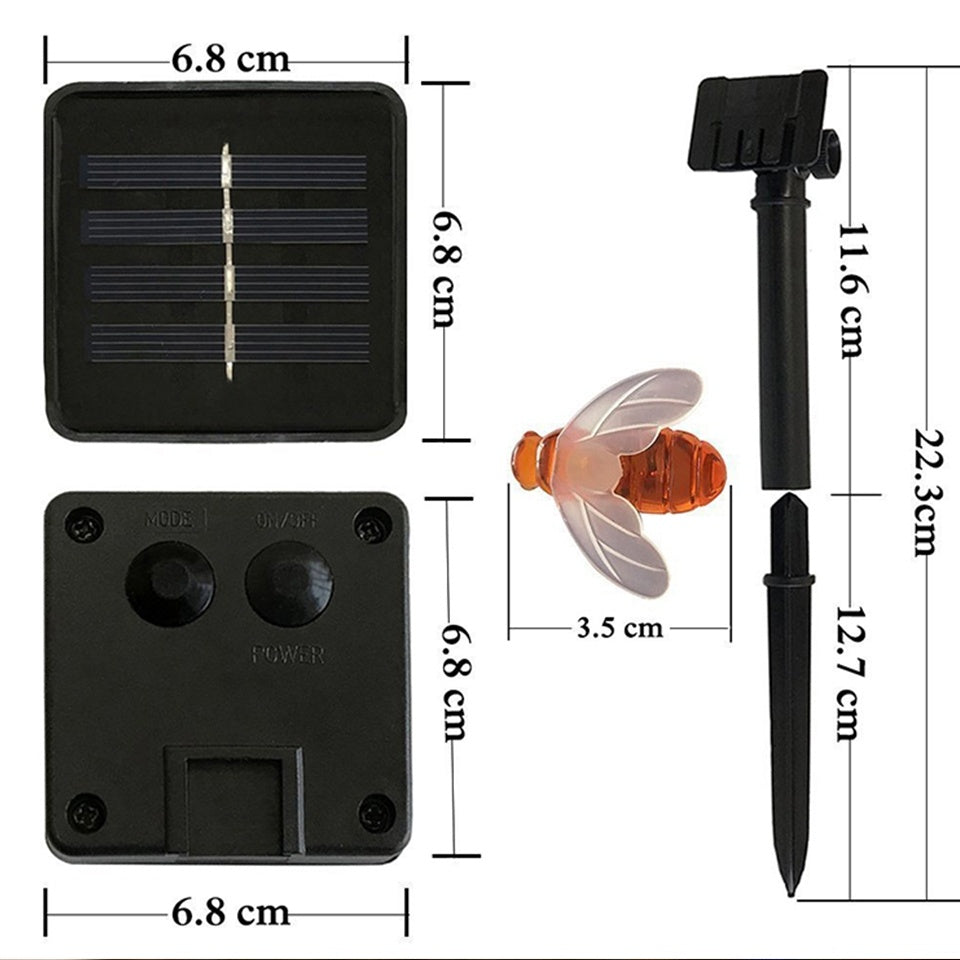 Luces Led Solar Guirnalda Abejas